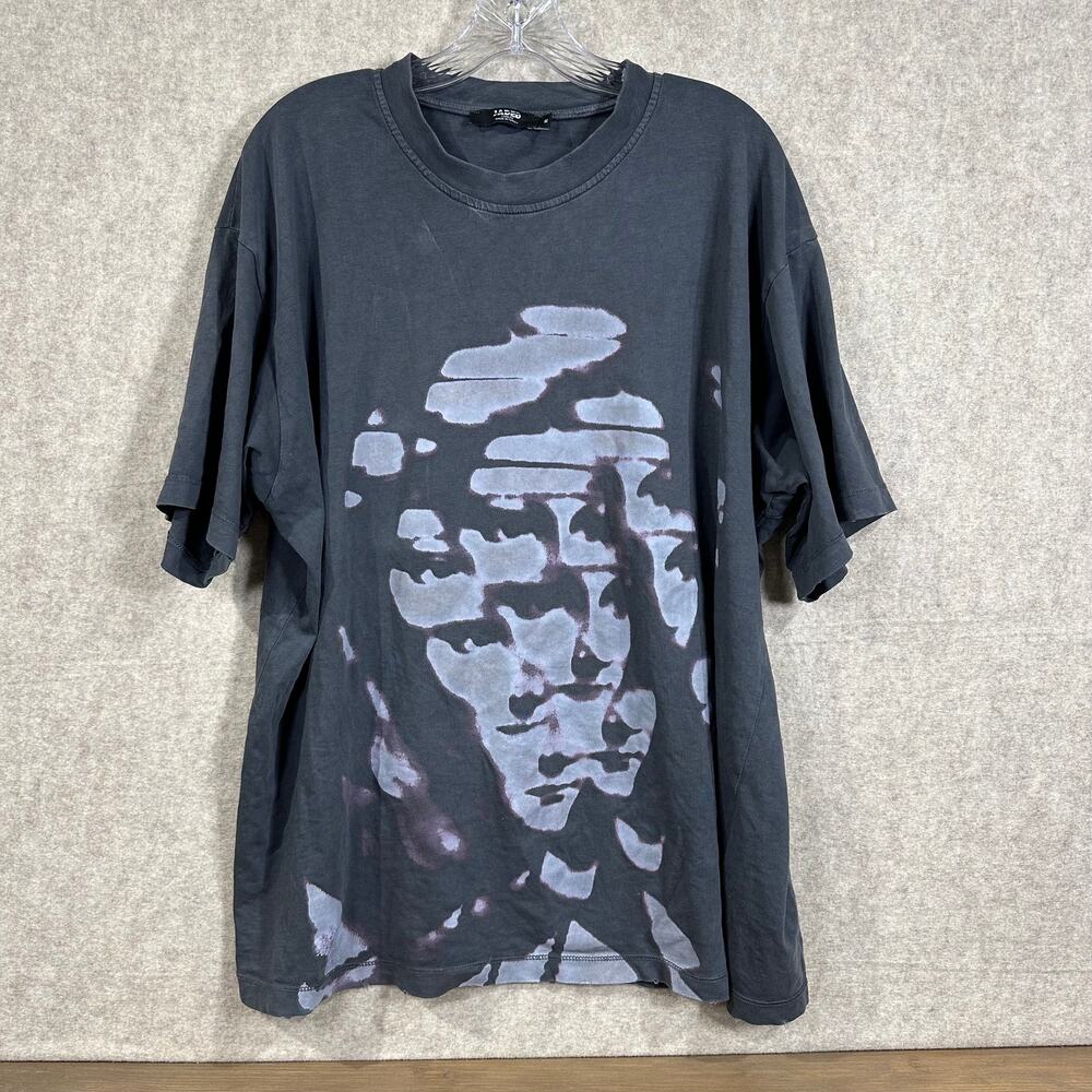 Jaded London - Black and White Graphic T-shirt - Medium
